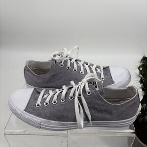 Converse‎ All Star Chuck Taylor Men's 10 Low Top Sneakers Gray Oz Canvas Lace Up